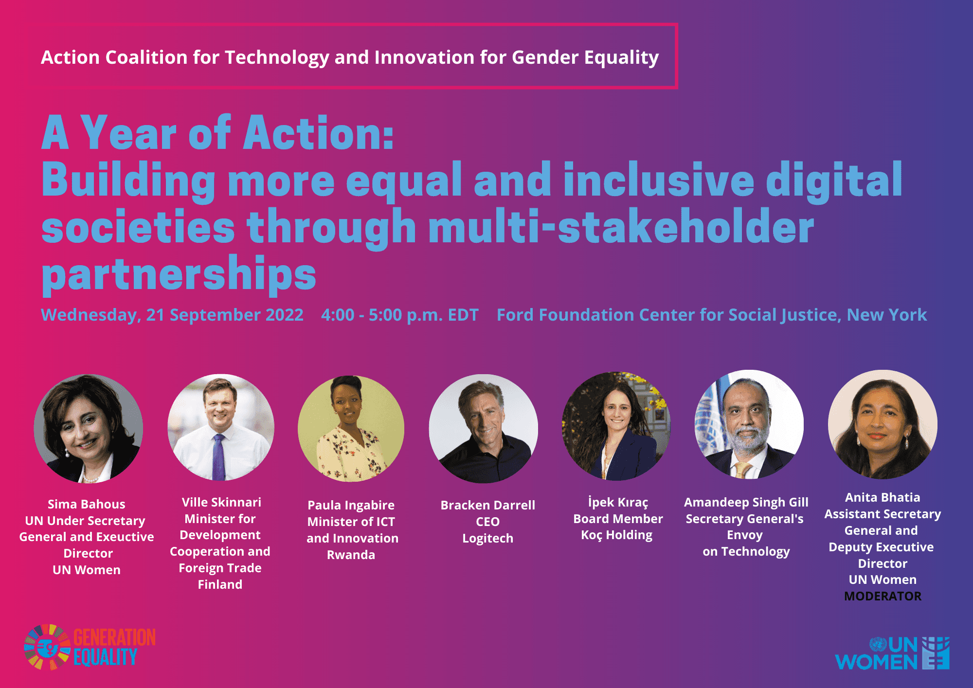 Launching a year of action to build more equal and inclusive digital societies through multi-stakeholder partnerships