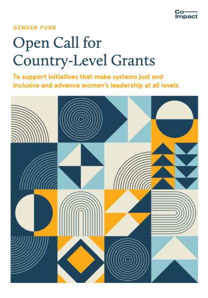 Co-Impact Gender Fund launches an open call for country-level grant applications